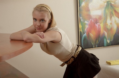 Young blonde girl Chloe gets banged during a full body rubdown