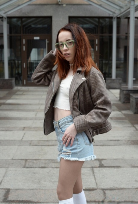 Thin 18 year old Lottie Magne sticks her tongue out for cum after a hard fuck