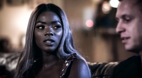 Black girl Ana Foxxx has sexual relations with a white man for the first time
