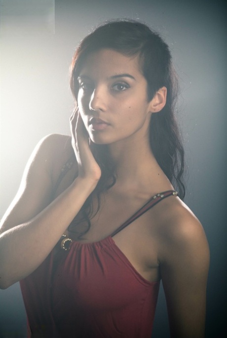 Beautiful Desi female removes her dress to expose her big natural boobs