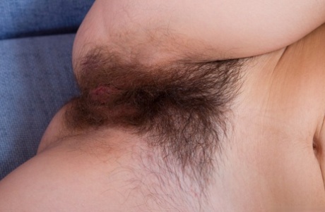 Small titted Gretta does striptease for solo hairy pussy & armpits exhibition