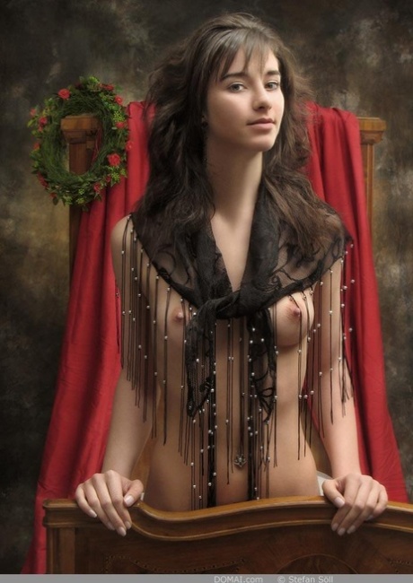 Petite babe Sabrina shows her beautiful teen tits while fully naked