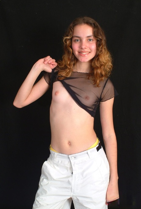 Petite teen with tiny tits Uma flaunts her sweet body in a solo